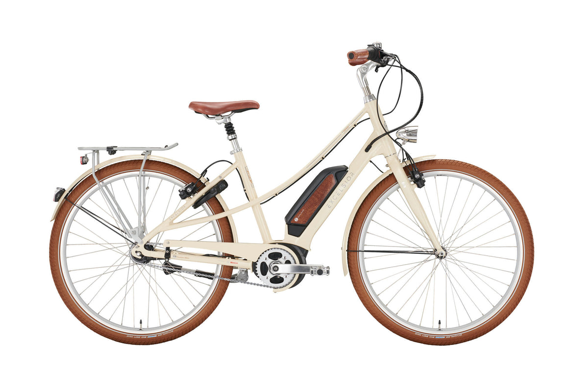 Bicicleta urbana eléctrica excelsior vintage e cb mod. 22