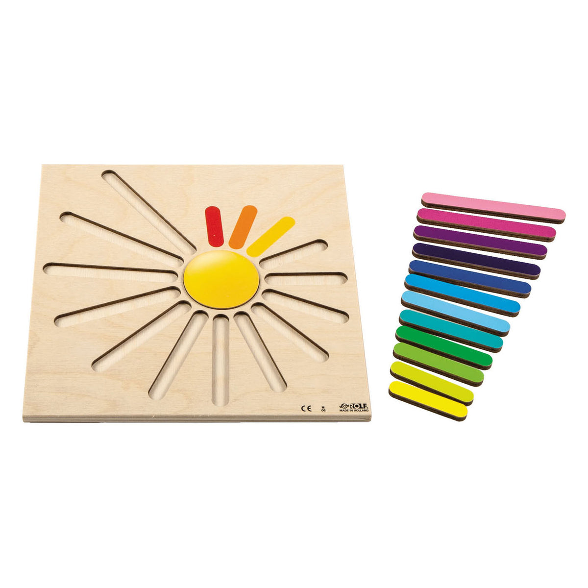 Rolf rompecabezas en relieve rayos arcoiris, 15 uds.
