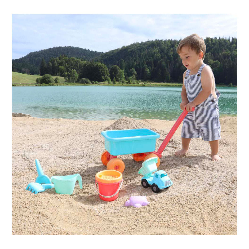 Carro de playa Ecoiffier con accesorios - 8 uds.