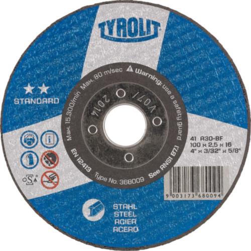 Tyrolit dss 230x3.0mm a30s-bf acero estándar | 25 piezas