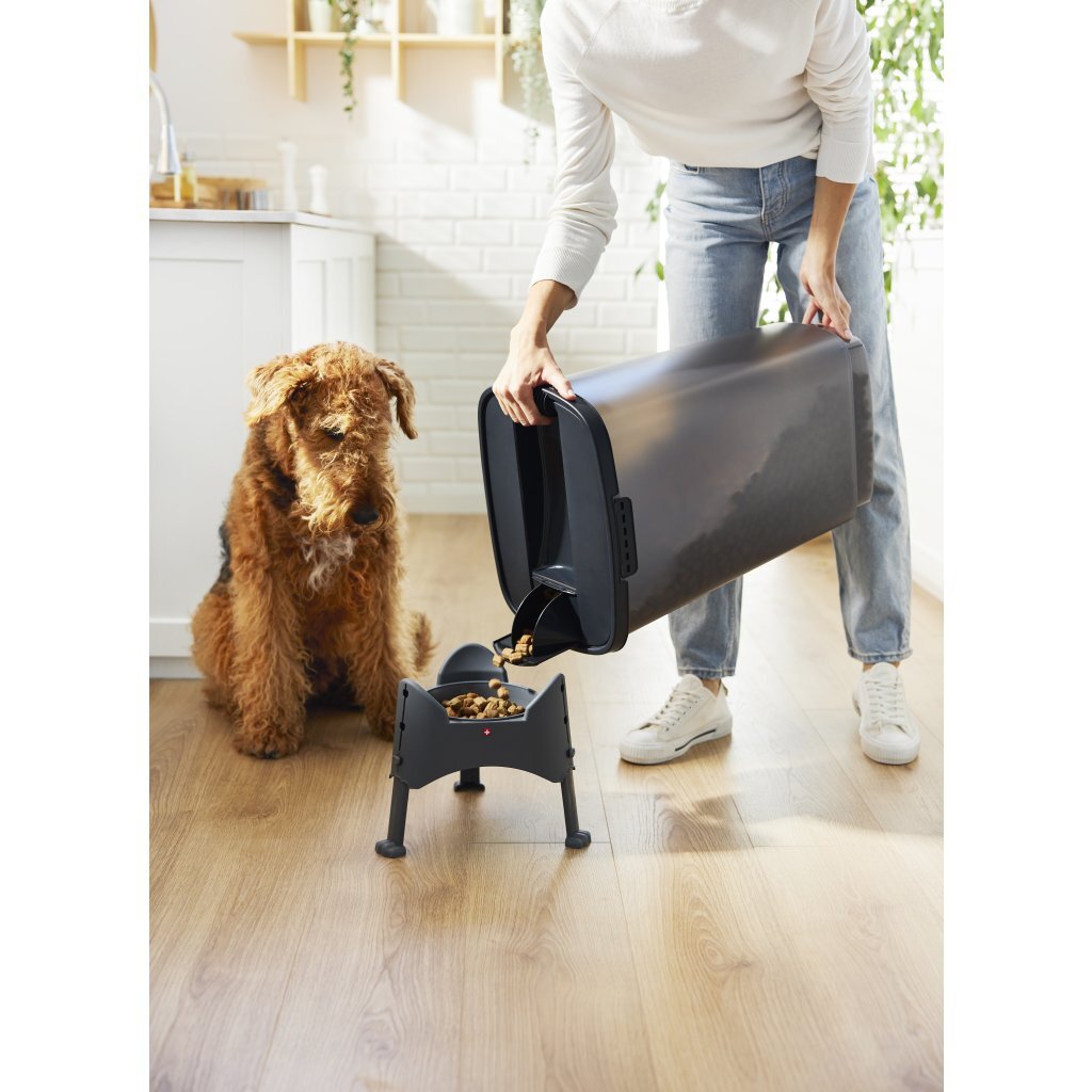 Rotho cody recipiente comida para mascotas 50l antracita transparente