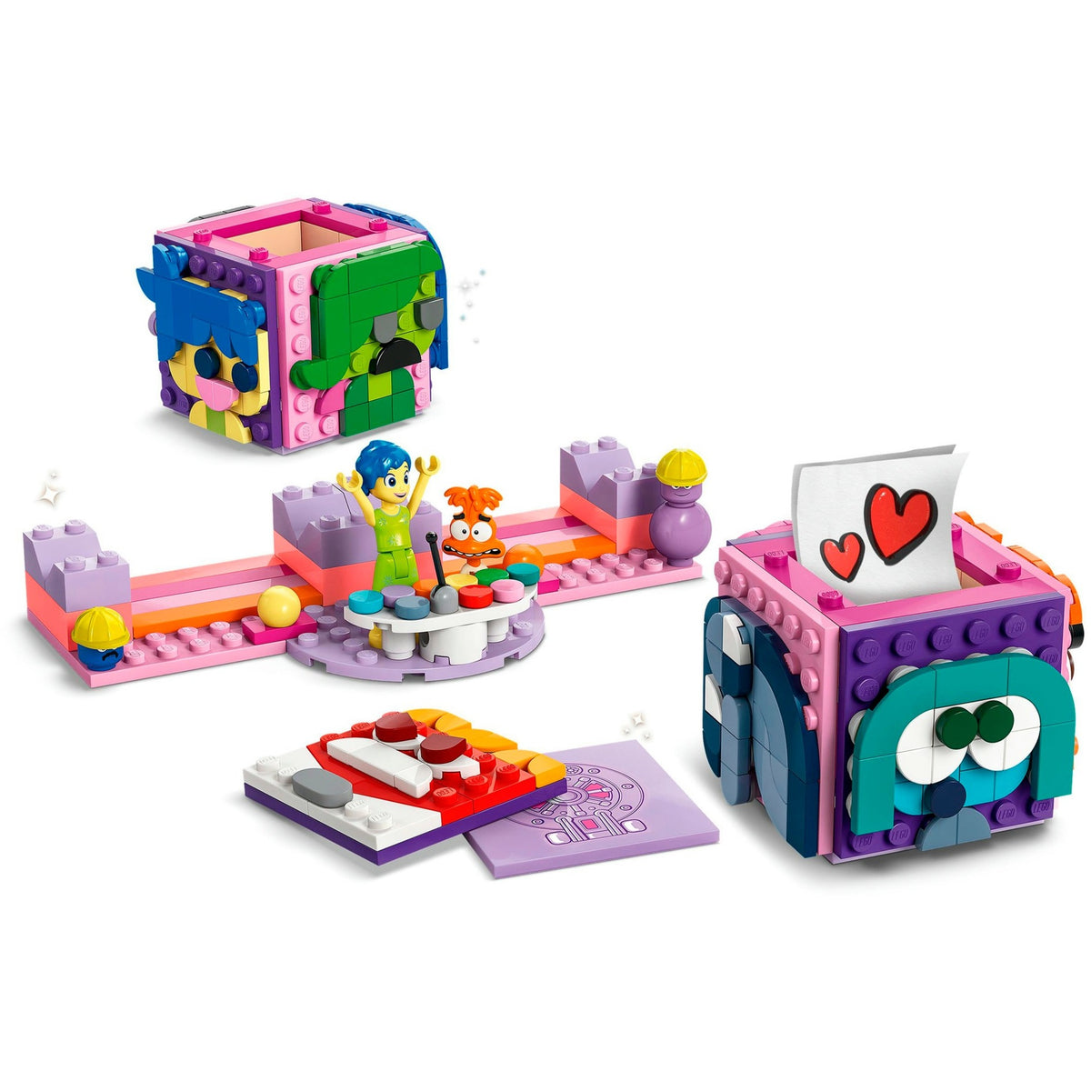 Lego disney pixar - juguetes de construcción de 2 cubos de humor del revés (43248)