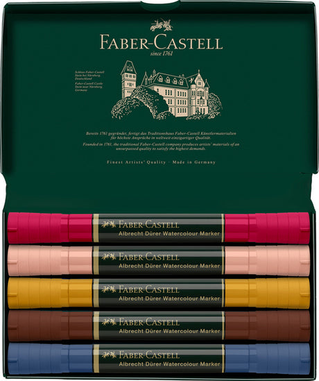 Faber castell fc-160307 wk25marcador de acuarela fc albrechtdürer 5 piezas retrato