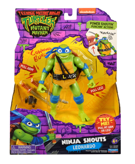 Tortugas ninjas mutantes adolescentes - ninja grita leonardo
