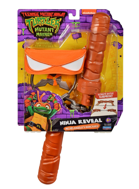 Tortugas ninjas mutantes adolescentes - miguel ángel transformando nunchuk