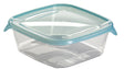Recipientes de comida Curver Fresh Go con tapa - 3x0,8 litros - 3 piezas - azul transparente