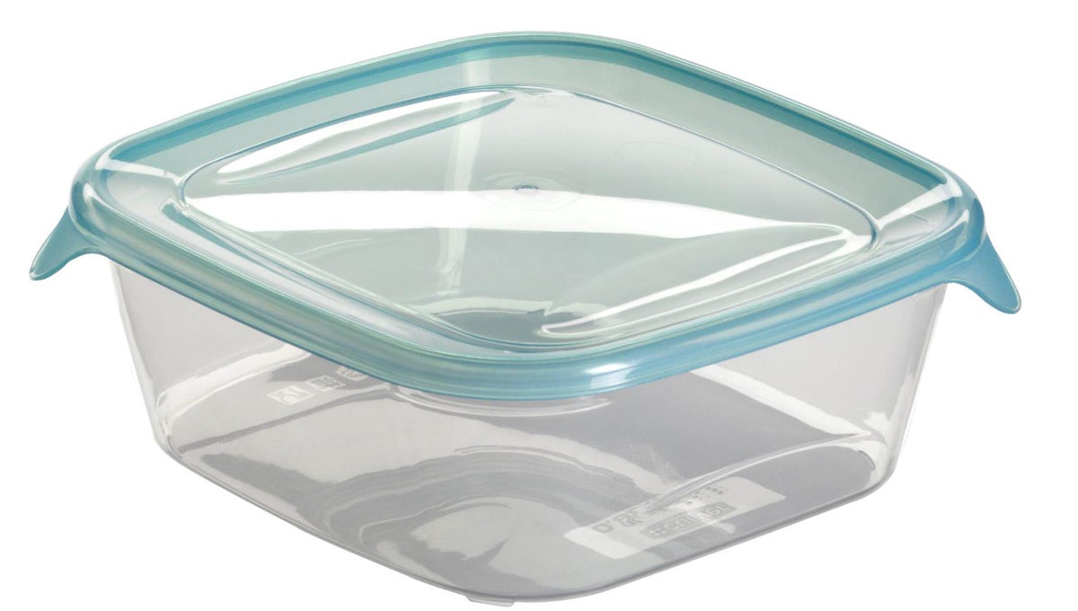 Recipientes de comida Curver Fresh Go con tapa - 3x0,8 litros - 3 piezas - azul transparente