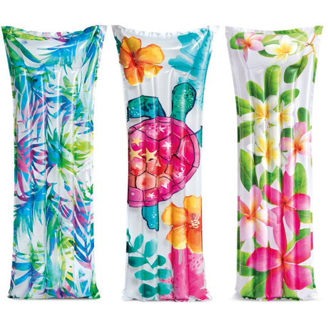 Intex 59720np set húmedo colección colchón inflable flores 183x69 cm