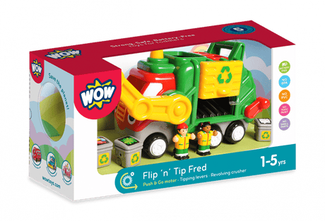 Wow Toys flip 'n' trip fred - camión de basura