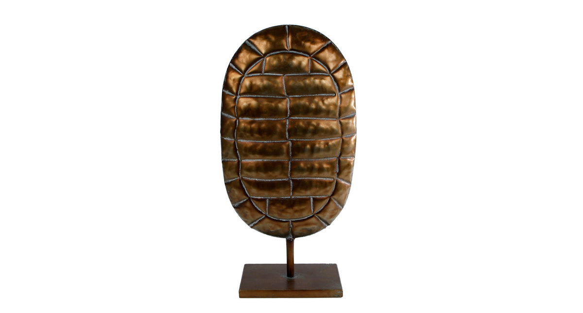 Sculptuur turtle brons metaal 22x10x45cm