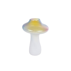 Cosydecor florero imagen seta arcoiris 12x12x17cm multicolor cristal