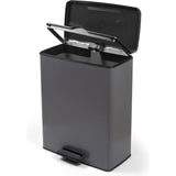 Papelera con pedal Curver decobin 65l gris frío