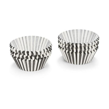 Patisse moldes para muffins papel a rayas blancas y negras 200 piezas 5cm