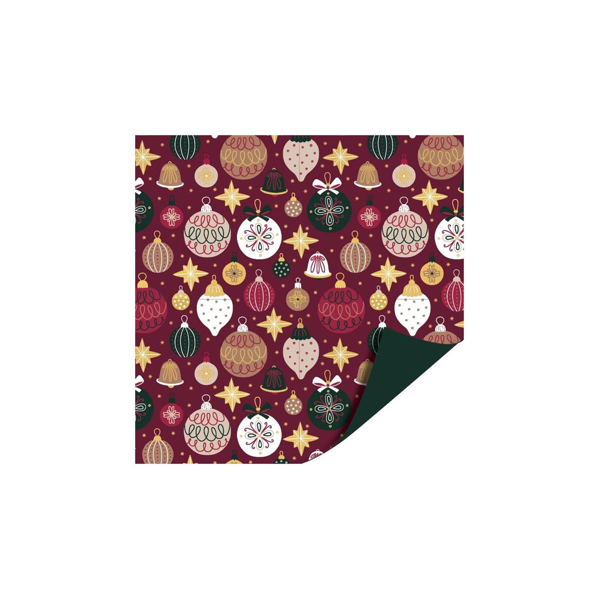 Rollo de mostrador de plan de caja 50cm adornos navideños verde