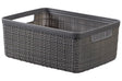 Cesta de yute Curver s 5 litros gris oscuro 26,5x20x10,5cm