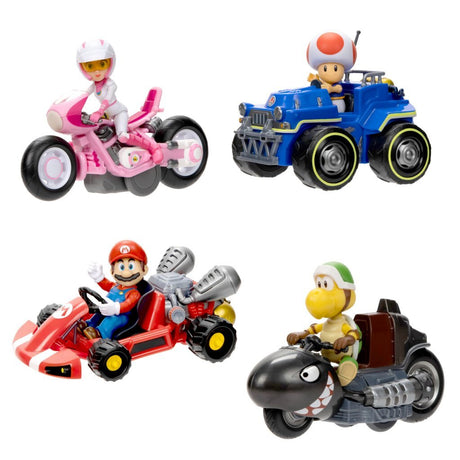 Vehículo de la película Super Mario con figura.