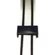 Bloque deslizante de plástico negro.