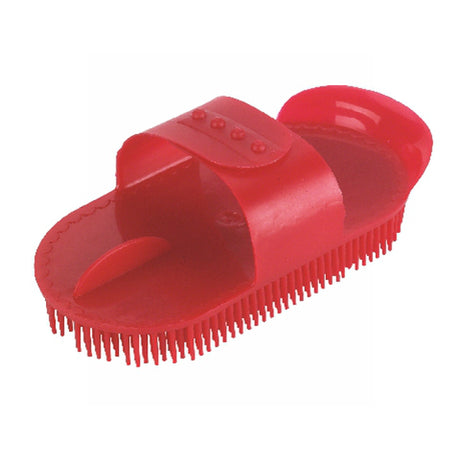 Productos cepillo para caballos knst correa ajustable rojo