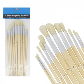 Productos juego de pinceles de pintor redondos 12 piezas