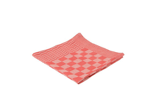 bloque de paños de cocina 65x65cm rojo 6 piezas