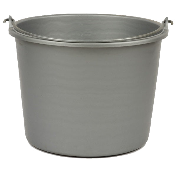 Productos cubo plastico redondo gris 20l