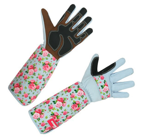 Productos Keron guante de ortiga rosa talla 8 m puño largo rosegarden