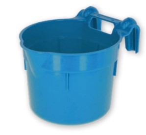 Abi productos cuenco de comida de plástico hangon azul real 8l