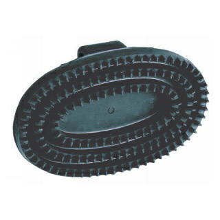 Productos cepillo para caballos ovalado junior negro con correa