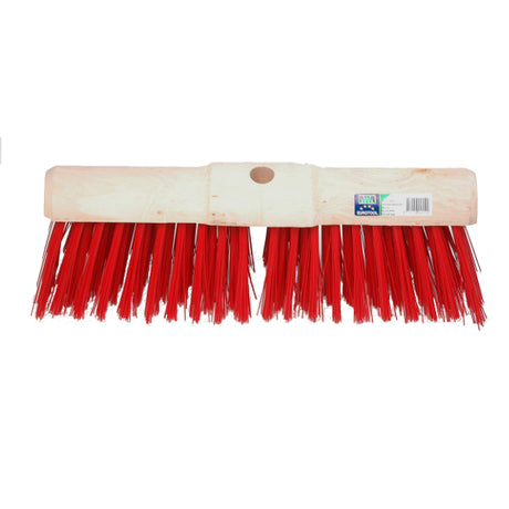 Mm eurotool productos escoba municipal 45cm fibra sintética rojo mm