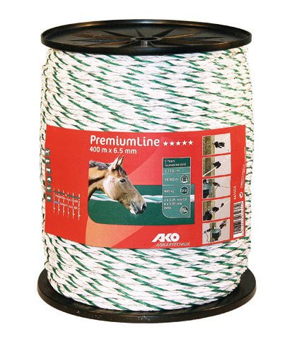 Productos Ako premiumline cable de descarga eléctrica blanco verde 6 5mm 400m