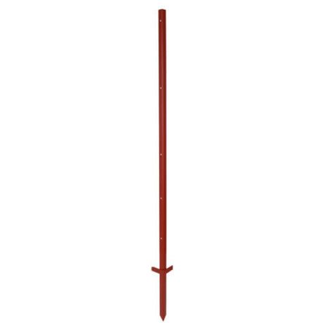 Ako productos poste angular de acero pintado de rojo 3mm 165cm 10 piezas