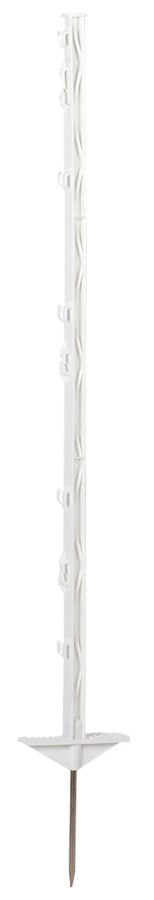 Ako productos poste de plástico clásico blanco 105cm 5 piezas base doble