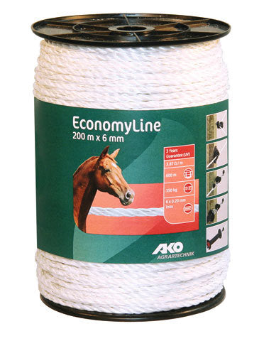 Productos Ako Economyline cable de descarga eléctrica blanco 6mm 200m