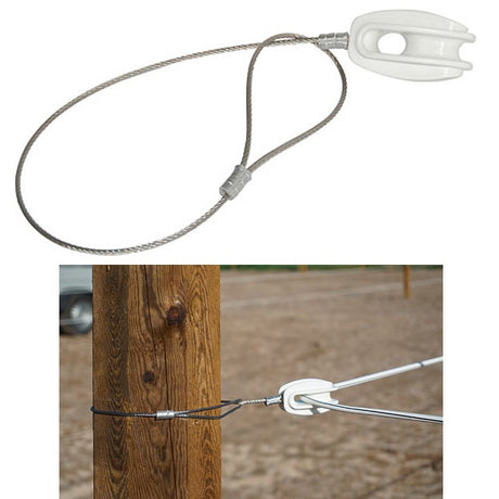 Aislador de esquina de productos Ako 3 piezas para alambre de caballo premium