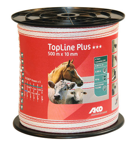 Productos Ako topline plus cinta de miedo blanco rojo 1cm 500m