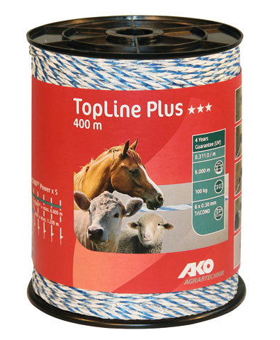 Productos Ako topline plus valla eléctrica blanco azul 3x0 30 tricond 400m