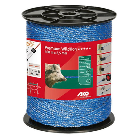 Productos Ako valla eléctrica premium wildhog azul 6x 0 25 400m
