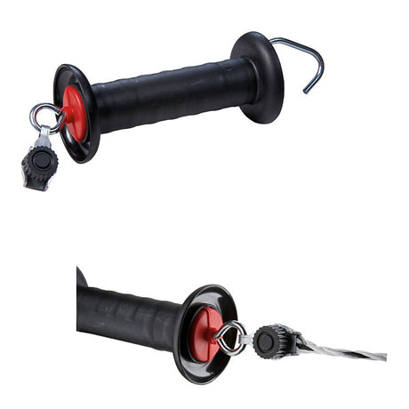 Productos Ako manija de puerta negra con limitador de resorte de conector de cable