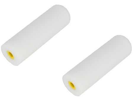 Productos rodillo de pintura rodillo de espuma superfino blanco 10cm 2uds exterior redondeado