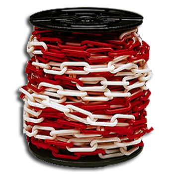 Productos cadena barrera rojo blanco 6mm 30m