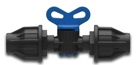 Productos tapón grifo pp 16mm cerradura 4bar negro azul v manguera riego