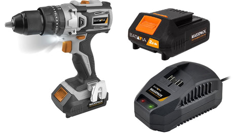 Productos Batavia taladro de impacto inalámbrico maxxpack 18v batería 2ah más cargador