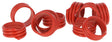 anillos de pollo 16mm rojo 20 piezas