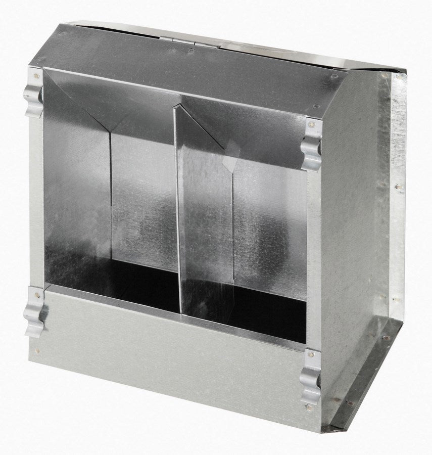 Productos Kerbl comedero automático para conejos 2 compartimentos fabricado en metal 3l