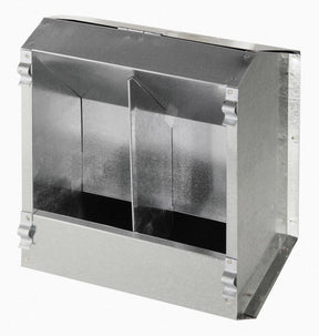 Productos Kerbl comedero automático para conejos 2 compartimentos fabricado en metal 3l