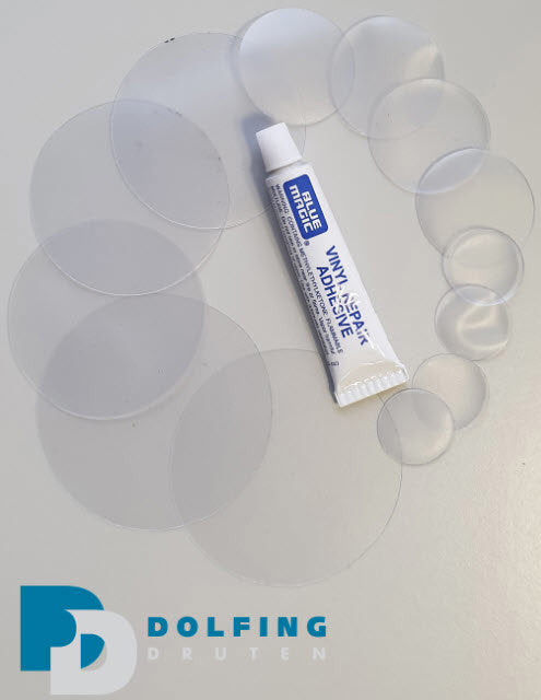 Kit de reparación de ropa impermeable de productos Dolfing.