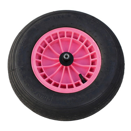 Fort productos rueda 4 80 4 00x8 2ply neumático llanta plastico eje rosa 13cm