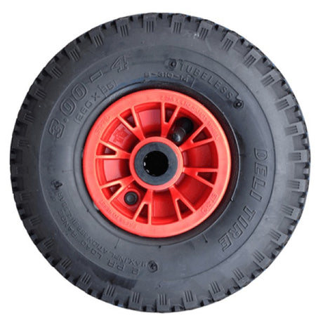 Fort Products rueda para carretilla de mano 300 4 260x85 llanta 2 capas roja