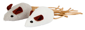 Productos ratón gris blanco 7cm 2 piezas
