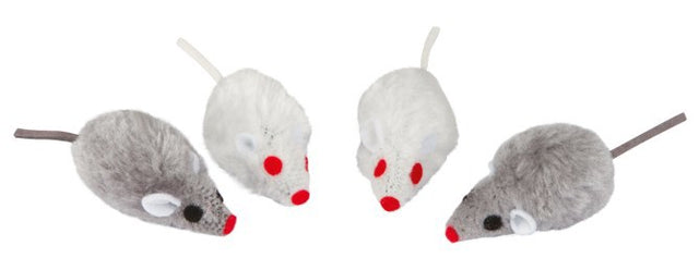 Productos ratón gris blanco 5cm 4 piezas
